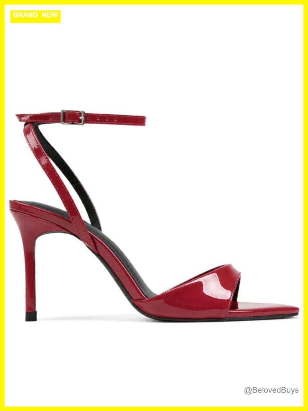 Pointed Toe Stiletto Heeled Sandals 3.7 Inch Kitten Heel Dress Shoes
